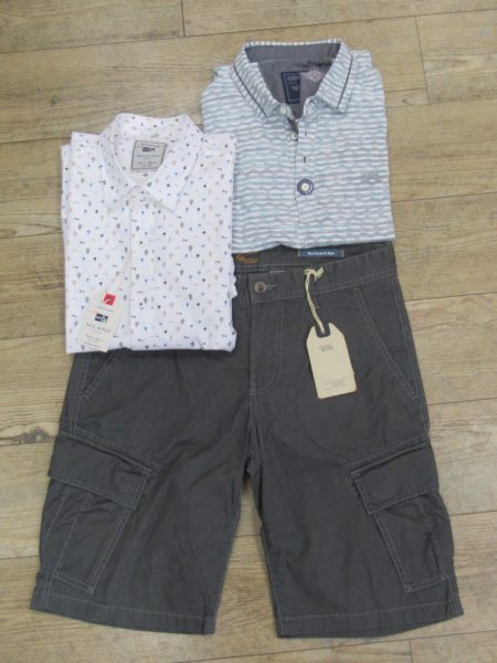 Hemd von Milano, Polo-Shirt von Gabbiano, Hose von camel active